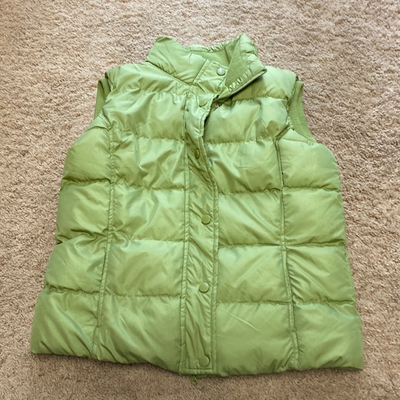 Lime green puffer vest - Picture 1 of 5